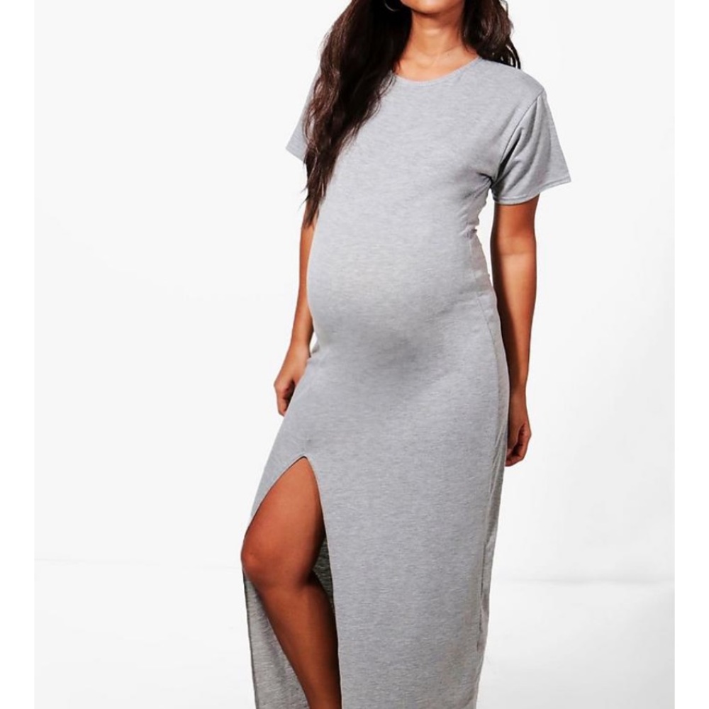 BooHoo maxi dress with split